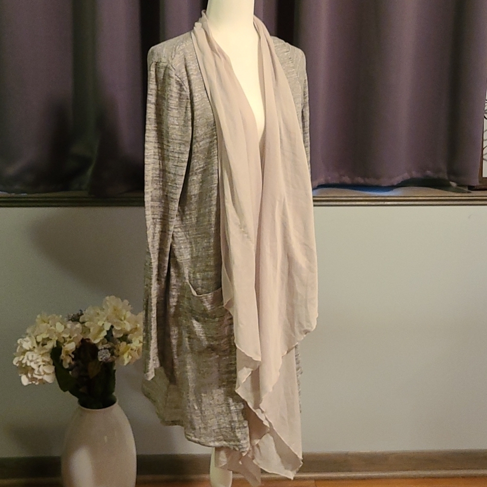 Anthropologie NWT Long Sweater With Scarf - Ladies Medium